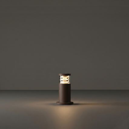 Ideal Lux - Vonkajšia lampa TRONCO 1xE27/42W/230V 25 cm IP65 hnedá