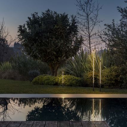 Ideal Lux - Vonkajšia LED lampa JEDI LED/25W/230V 160 cm CRI 90 IP65 antracit