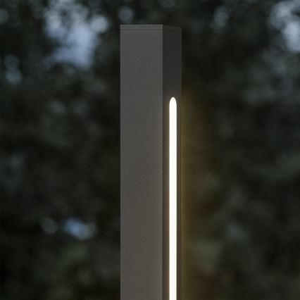 Ideal Lux - Vonkajšia LED lampa JEDI LED/25W/230V 160 cm CRI 90 IP65 antracit