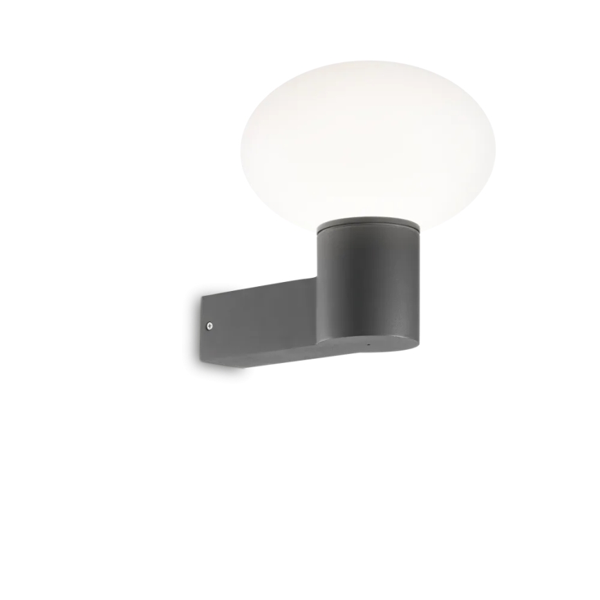 Ideal Lux - Vonkajšia nástenná lampa CLIO 1xE27/42W/230V IP44 antracit