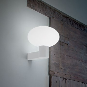 Ideal Lux - Vonkajšia nástenná lampa CLIO 1xE27/42W/230V IP44 biela