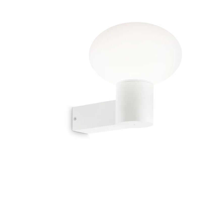 Ideal Lux - Vonkajšia nástenná lampa CLIO 1xE27/42W/230V IP44 biela