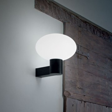 Ideal Lux - Vonkajšia nástenná lampa CLIO 1xE27/42W/230V IP44 čierna