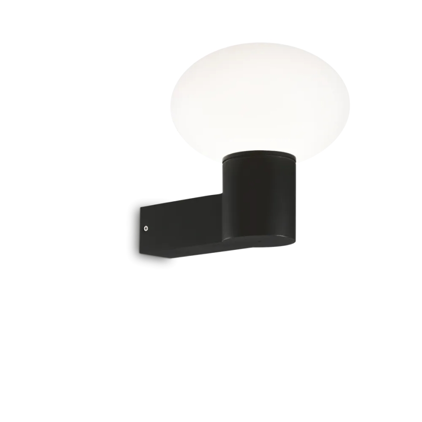 Ideal Lux - Vonkajšia nástenná lampa CLIO 1xE27/42W/230V IP44 čierna