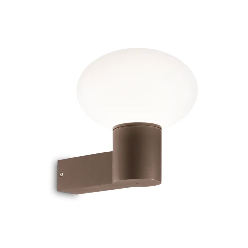 Ideal Lux - Vonkajšia nástenná lampa CLIO 1xE27/42W/230V IP44 hnedá