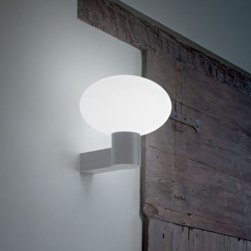Ideal Lux - Vonkajšia nástenná lampa CLIO 1xE27/42W/230V IP44 šedá