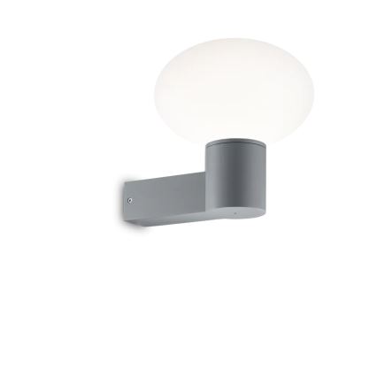 Ideal Lux - Vonkajšia nástenná lampa CLIO 1xE27/42W/230V IP44 šedá