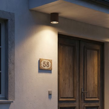 Ideal Lux - Vonkajšie bodové svietidlo GUN 1xGU10/28W/230V IP55 hnedé