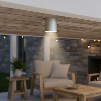 Ideal Lux - Vonkajšie bodové svietidlo GUN 1xGU10/28W/230V IP55 šedé