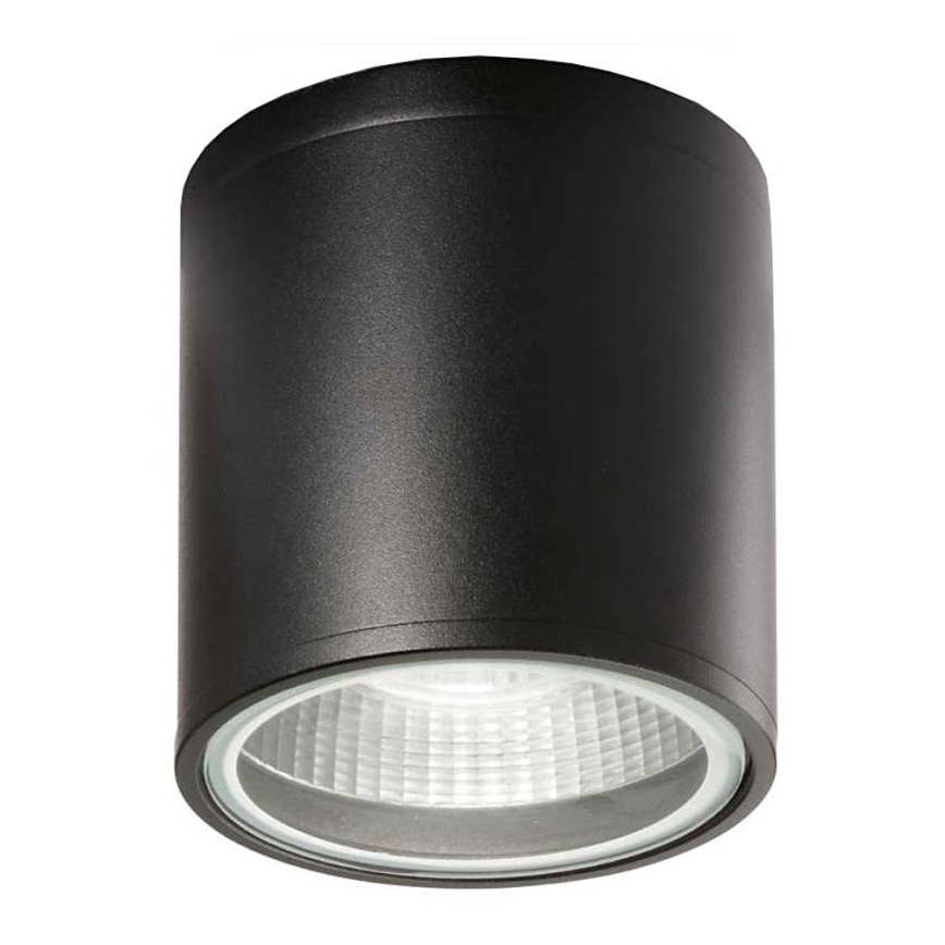 Ideal Lux - Vonkajšie bodové svietidlo GUN 1xGU10/28W/230V pr. 11 cm IP55 čierna