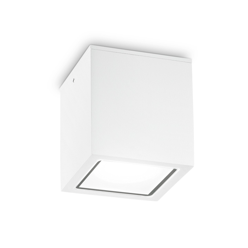 Ideal Lux - Vonkajšie bodové svietidlo TECHO 1xGU10/20W/230V 15x15 cm IP54 biela
