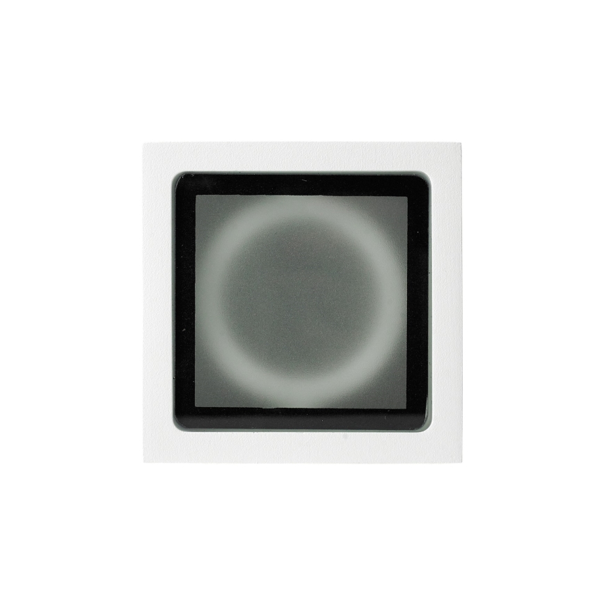 Ideal Lux - Vonkajšie bodové svietidlo TECHO 1xGU10/20W/230V 15x15 cm IP54 biela