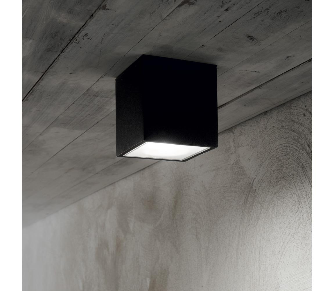 Ideal Lux - Vonkajšie bodové svietidlo TECHO 1xGU10/20W/230V 15x15 cm IP54 čierne 251530