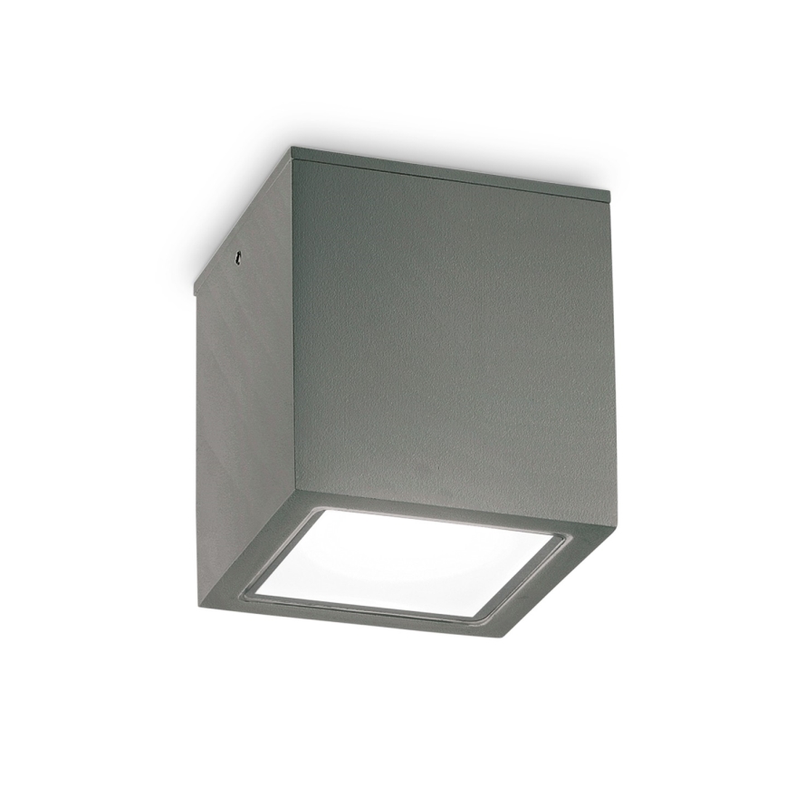 Ideal Lux - Vonkajšie bodové svietidlo TECHO 1xGU10/20W/230V 9x9 cm IP54 antracitové