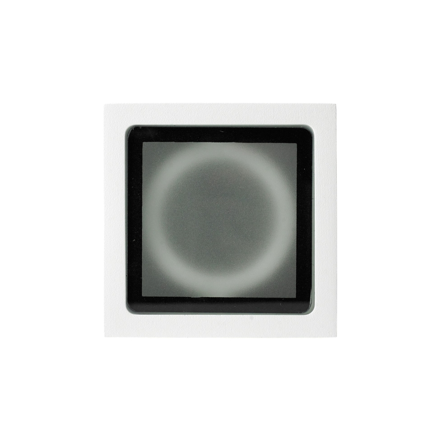 Ideal Lux - Vonkajšie bodové svietidlo TECHO 1xGU10/20W/230V 9x9 cm IP54 biela