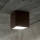 Ideal Lux - Vonkajšie bodové svietidlo TECHO 1xGU10/20W/230V 9x9 cm IP54 hnedé