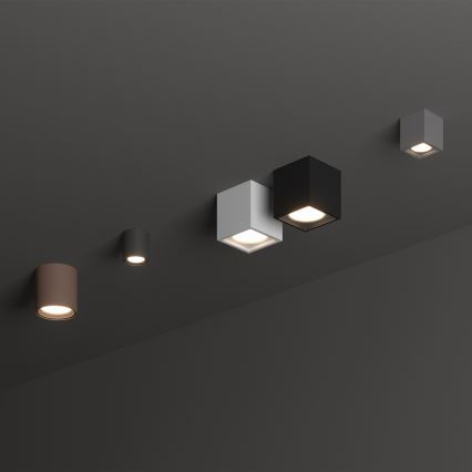 Ideal Lux - Vonkajšie bodové svietidlo TECHO 1xGU10/20W/230V pr. 9 cm IP54 hnedé