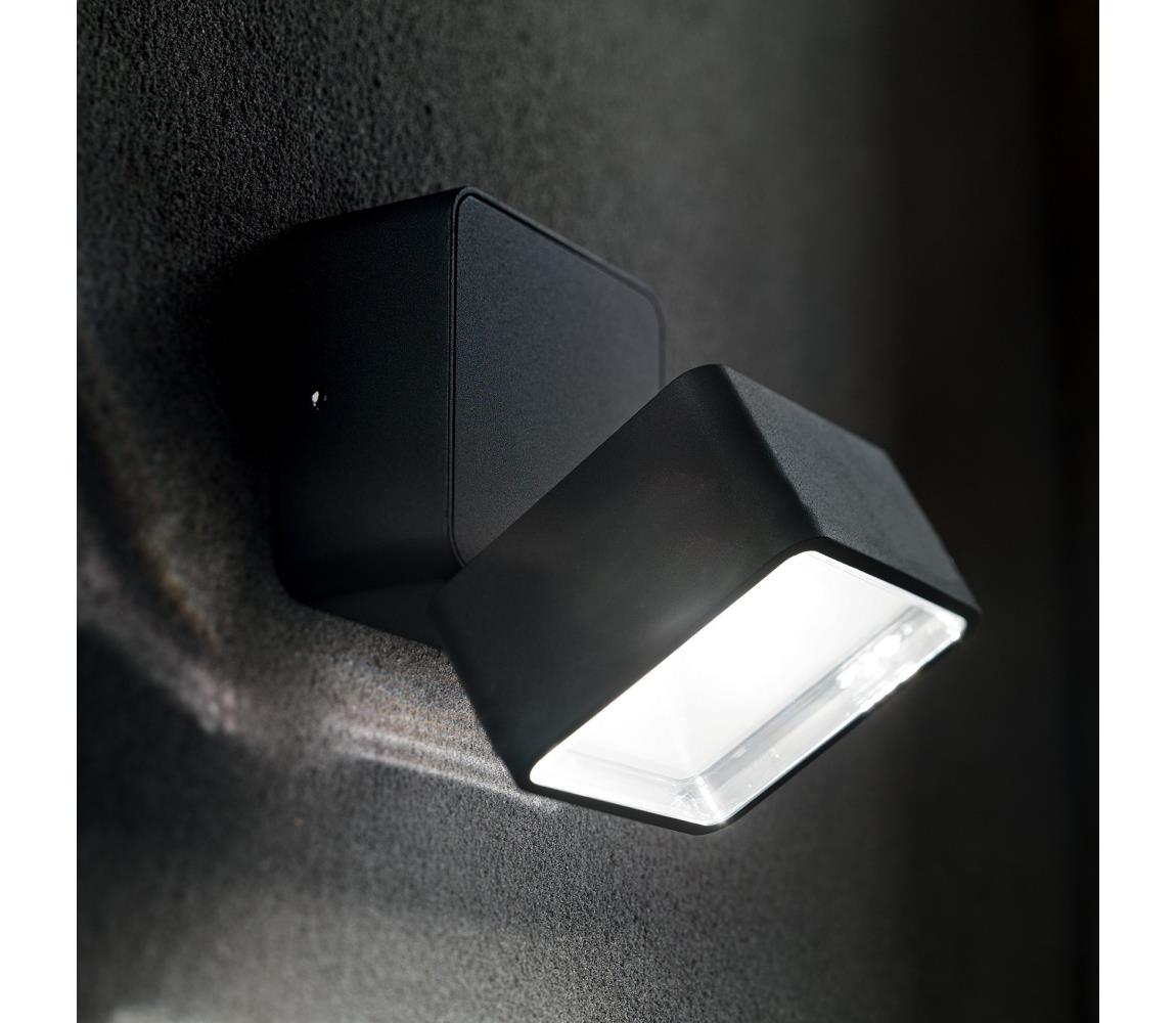 Ideal Lux - Vonkajšie LED nástenné svietidlo OMEGA LED/7W/230V CRI 90 IP54 hnedá 285535