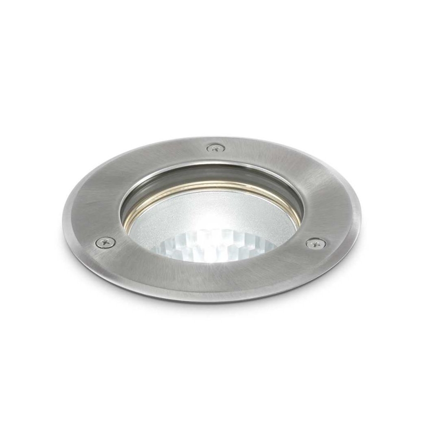 Ideal Lux - Vonkajšie nájazdové svietidlo PARK 1xGU10/20W/230V IP65 matný chróm