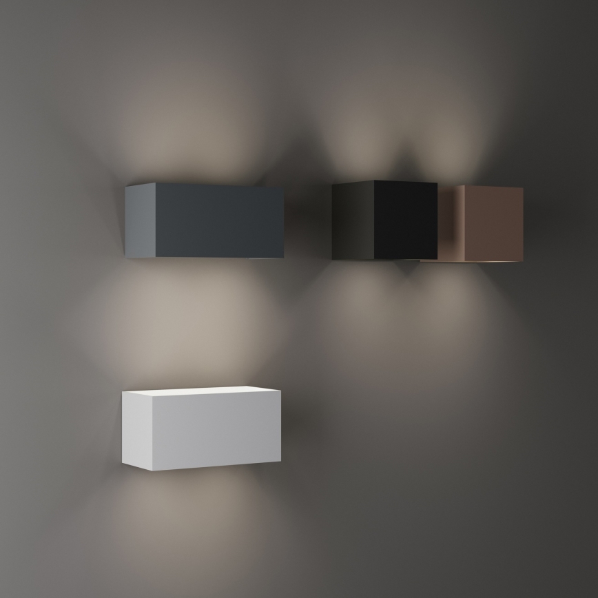 Ideal Lux - vonkajšie nástenné LED svietidlo ATOM LED/12W/230V CRI 90 IP54 hnedá