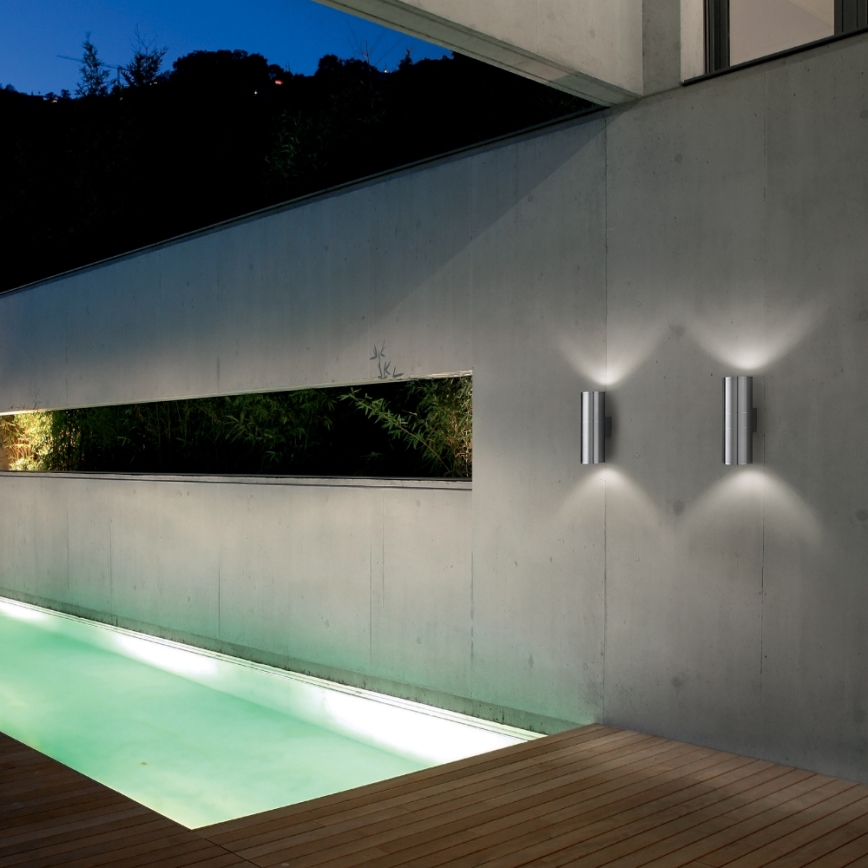 Ideal Lux - Vonkajšie nástenné svietidlo 2xE27/60W/230V IP54