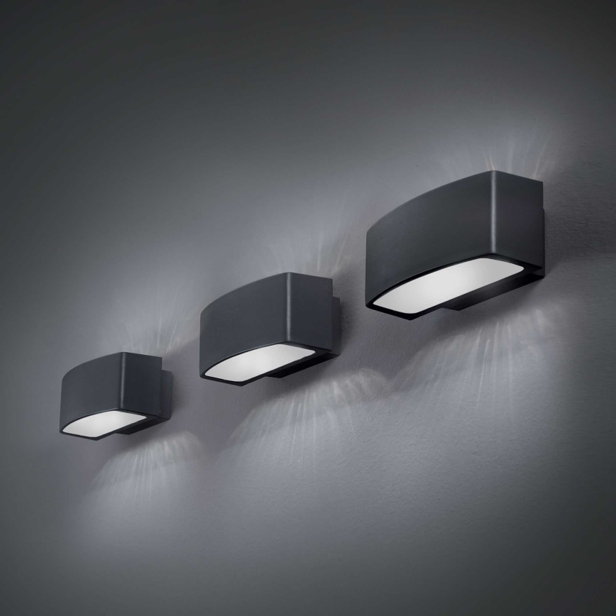 Ideal Lux - Vonkajšie nástenné svietidlo ANDROMEDA 1xE27/60W/230V IP55 čierna
