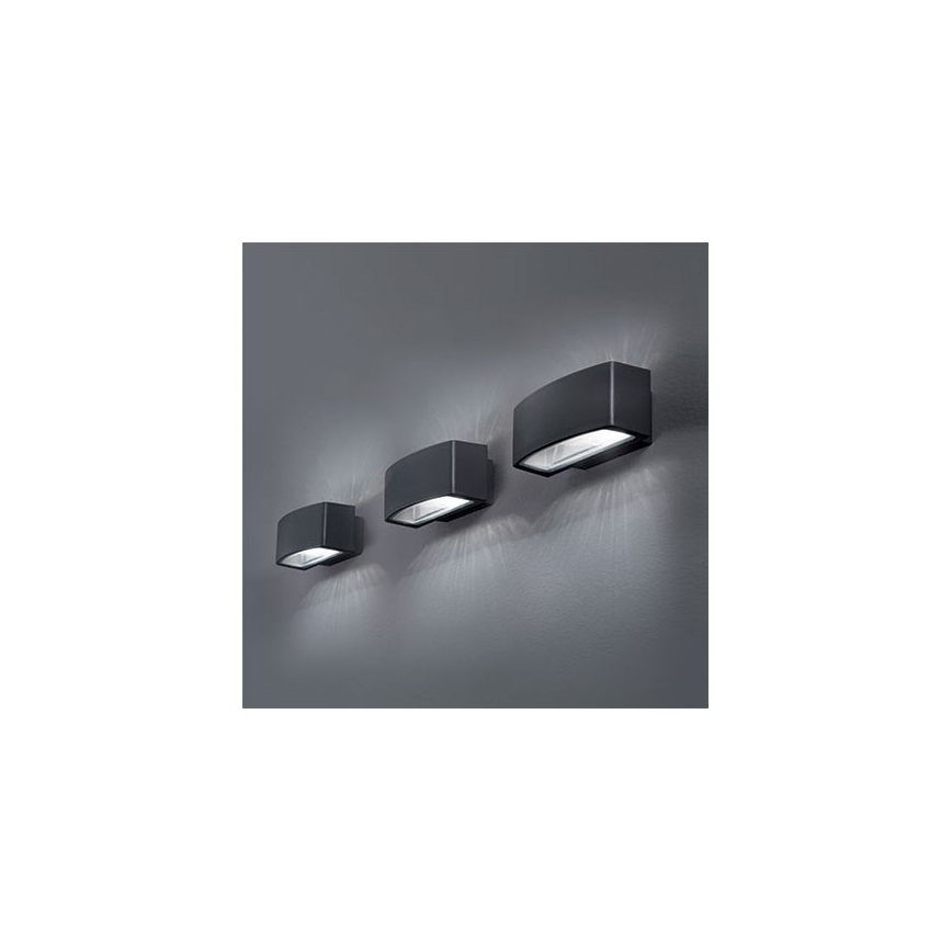 Ideal Lux - Vonkajšie nástenné svietidlo ANDROMEDA 2xE27/60W/230V IP55 antracit