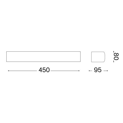 Ideal Lux - Vonkajšie nástenné svietidlo ANDROMEDA 2xE27/60W/230V IP55 čierna
