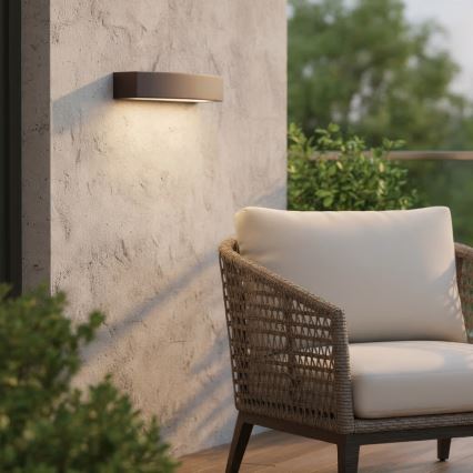 Ideal Lux - Vonkajšie nástenné svietidlo ANDROMEDA 2xE27/60W/230V IP55 hnedá