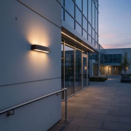 Ideal Lux - Vonkajšie nástenné svietidlo ANDROMEDA 2xE27/60W/230V IP55 hnedá