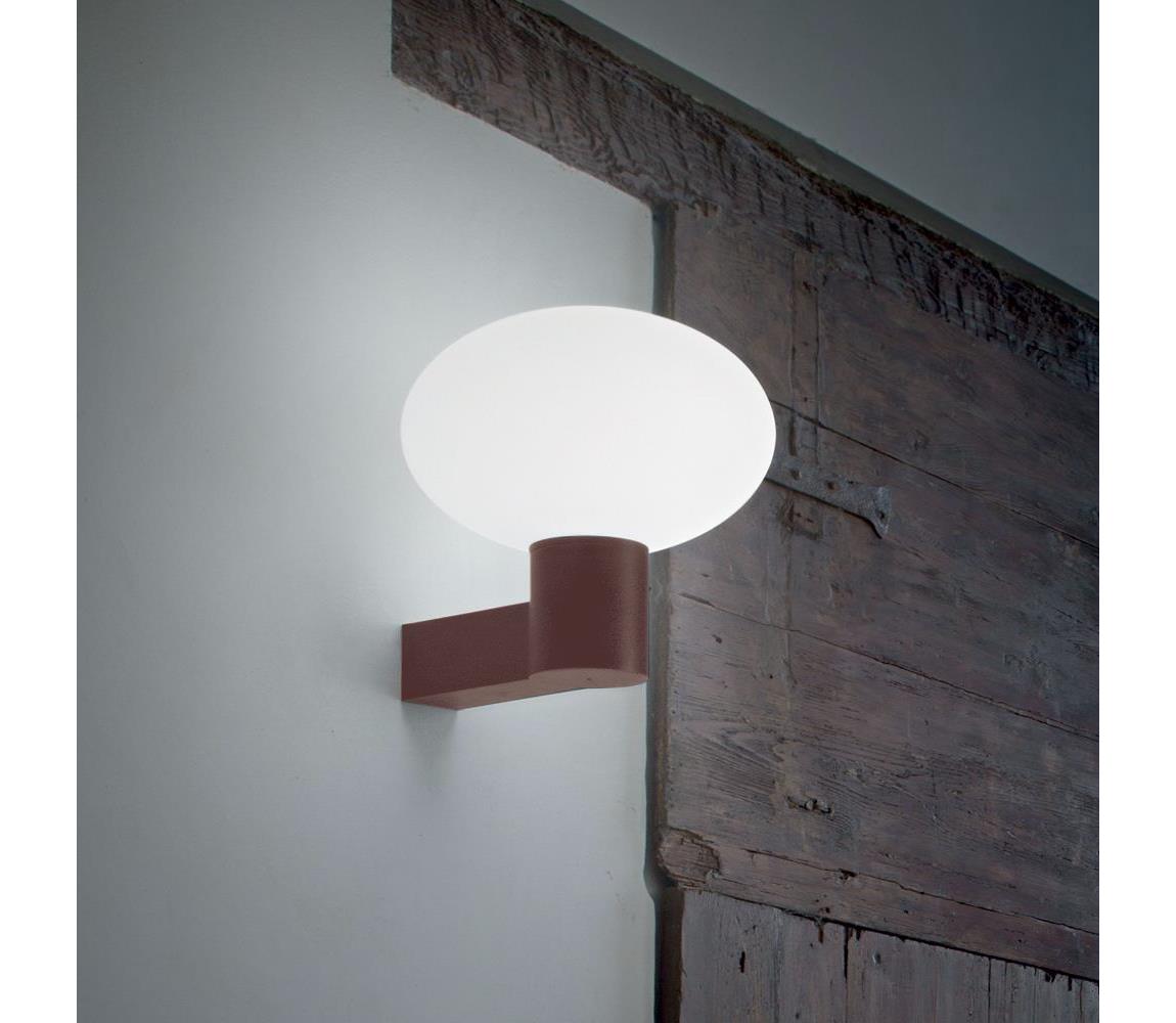 Ideal Lux - Vonkajšie nástenné svietidlo CLIO 1xE27/42W/230V IP44 hnedé 326788