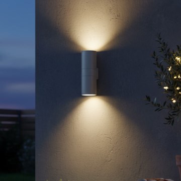 Ideal Lux - Vonkajšie nástenné svietidlo GUN 1xE27/60W/230V 31 cm IP54 sivé