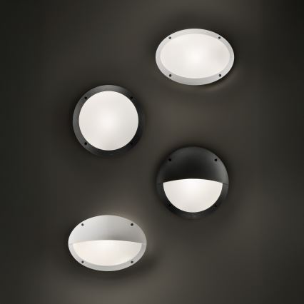 Ideal Lux - Vonkajšie nástenné svietidlo LUCIA 1xE27/23W/230V IP66 čierna