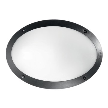 Ideal Lux - Vonkajšie nástenné svietidlo MADDI 1xE27/23W/230V IP66 čierna