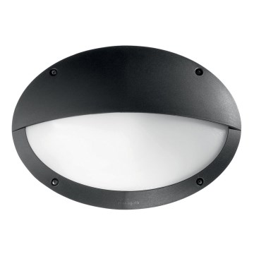 Ideal Lux - Vonkajšie nástenné svietidlo POLAR 1xE27/23W/230V IP66 čierna