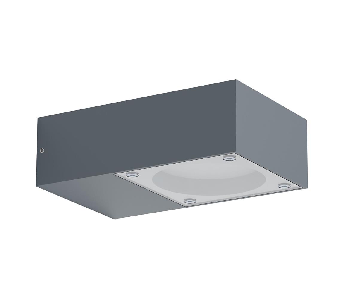 Ideal Lux - Vonkajšie nástenné svietidlo SIRIO 1xGX53/9W/230V IP65 antracit 318202