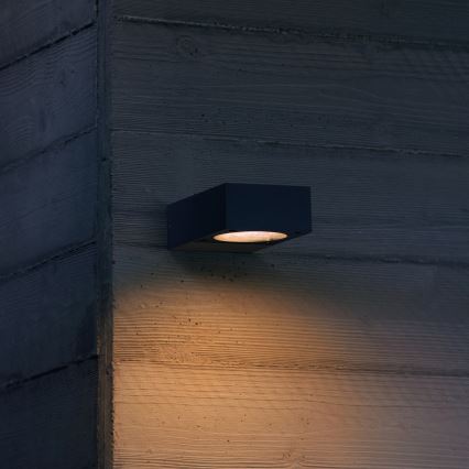Ideal Lux - Vonkajšie nástenné svietidlo SIRIO 1xGX53/9W/230V IP65 antracit