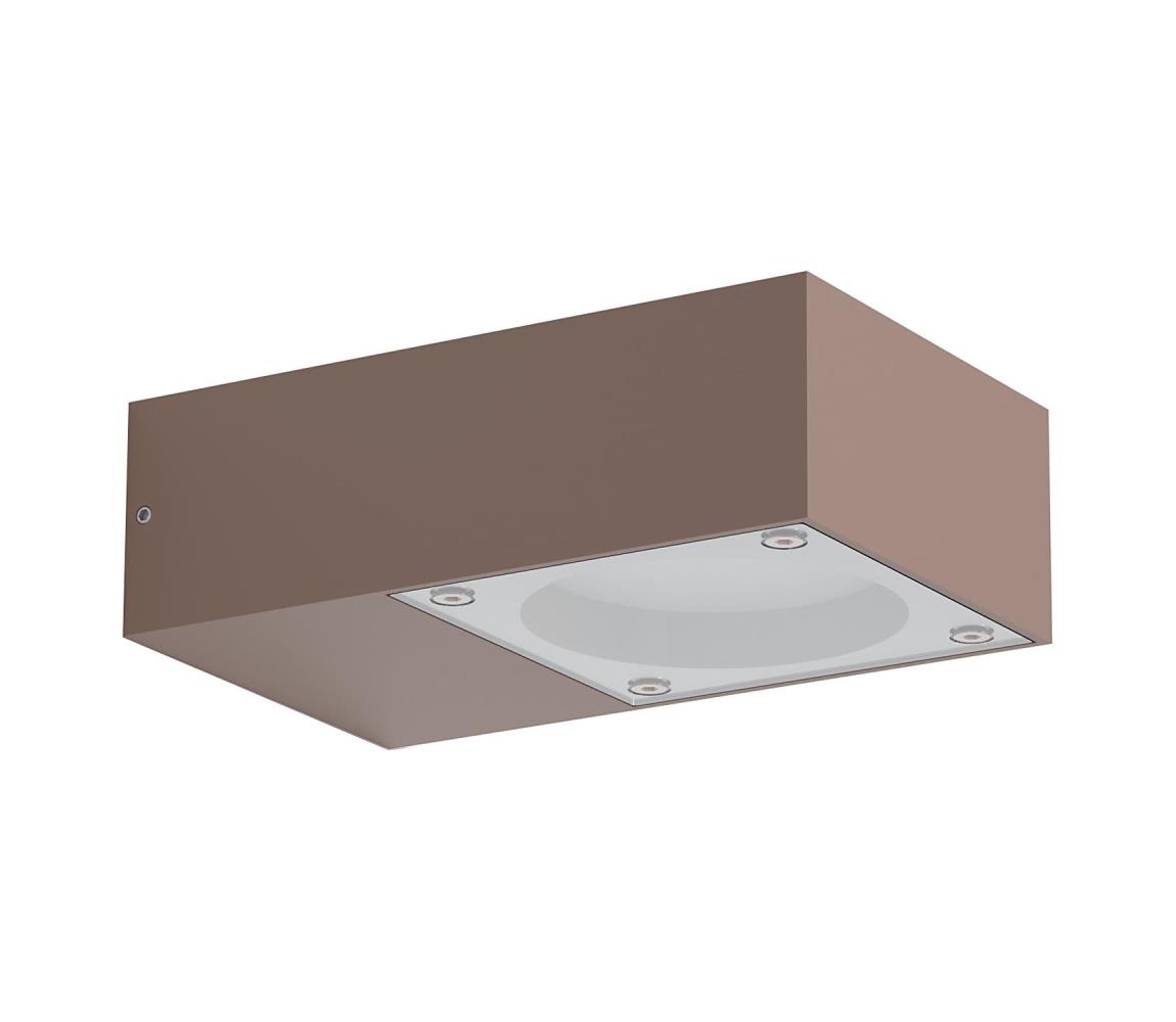 Ideal Lux - Vonkajšie nástenné svietidlo SIRIO 1xGX53/9W/230V IP65 hnedá 318196