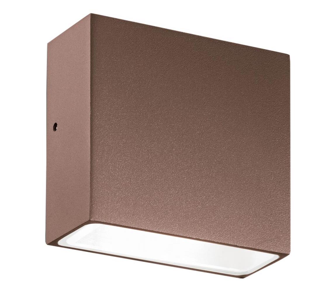 Ideal Lux - Vonkajšie nástenné svietidlo TETRIS 1xG9/15W/230V IP44 hnedé 213323