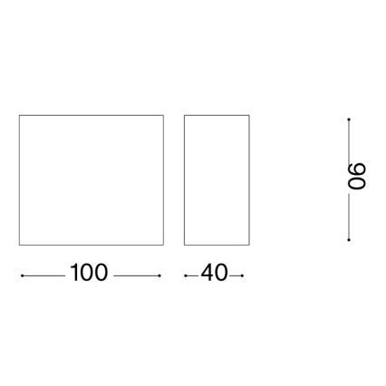 Ideal Lux - Vonkajšie nástenné svietidlo TETRIS 1xG9/15W/230V IP44 hnedé