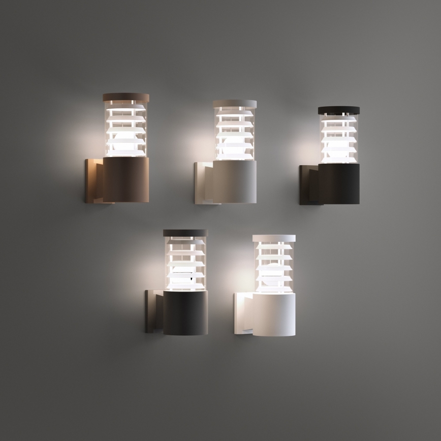 Ideal Lux - Vonkajšie nástenné svietidlo TRONCO 1xE27/42W/230V IP44 čierne