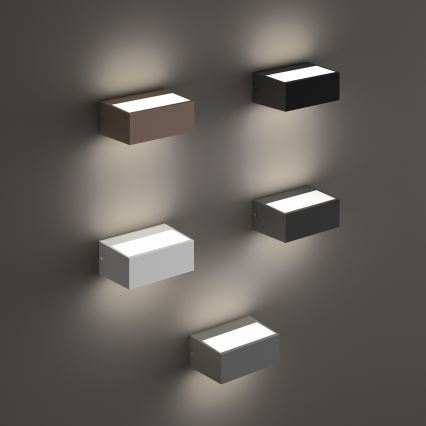 Ideal Lux - Vonkajšie nástenné svietidlo TWIN 1xG9/28W/230V IP44 hnedé