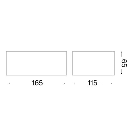 Ideal Lux - Vonkajšie nástenné svietidlo TWIN 1xG9/28W/230V IP44 hnedé