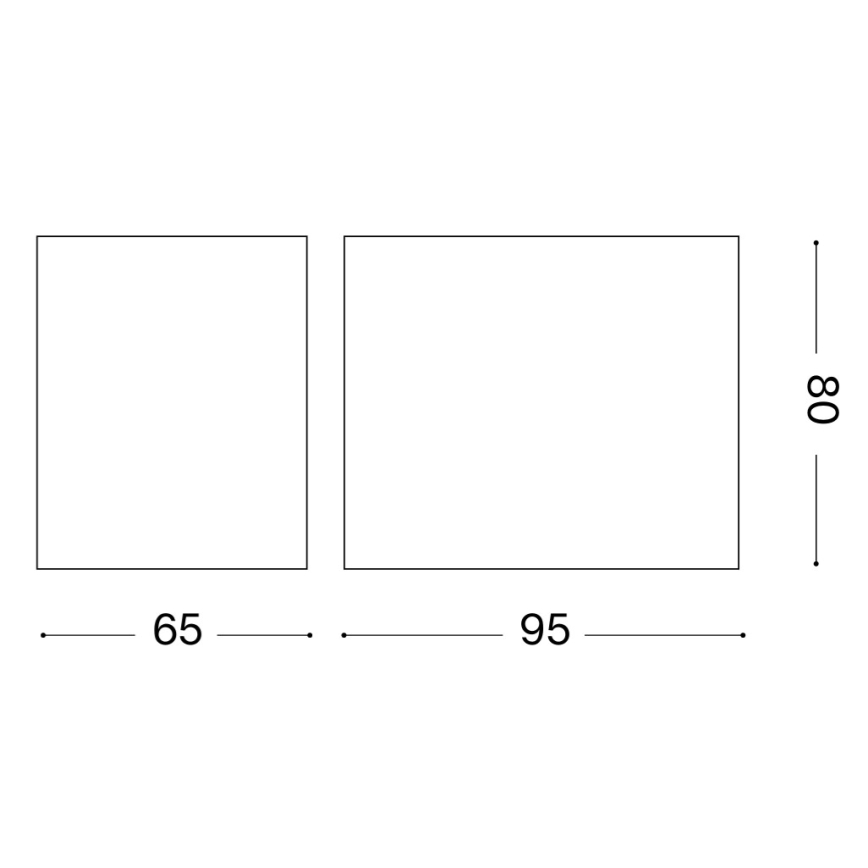 Ideal Lux - Vonkajšie nástenné svietidlo UP 1xG9/15W/230V IP44 hnedá