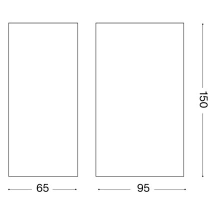 Ideal Lux - Vonkajšie nástenné svietidlo UP 2xG9/15W/230V IP44 hnedé
