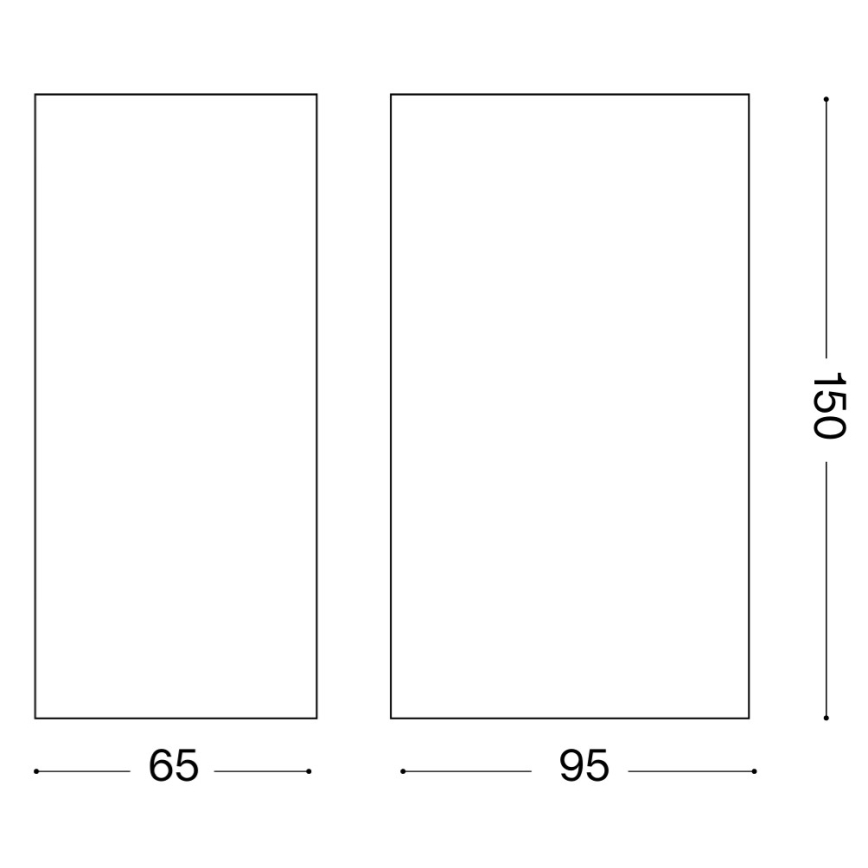 Ideal Lux - Vonkajšie nástenné svietidlo UP 2xG9/15W/230V IP44 hnedé