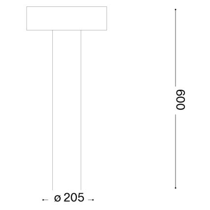 Ideal Lux - Vonkajšie svietidlo 4xG9/15W/230V 60 cm IP44 hnedé