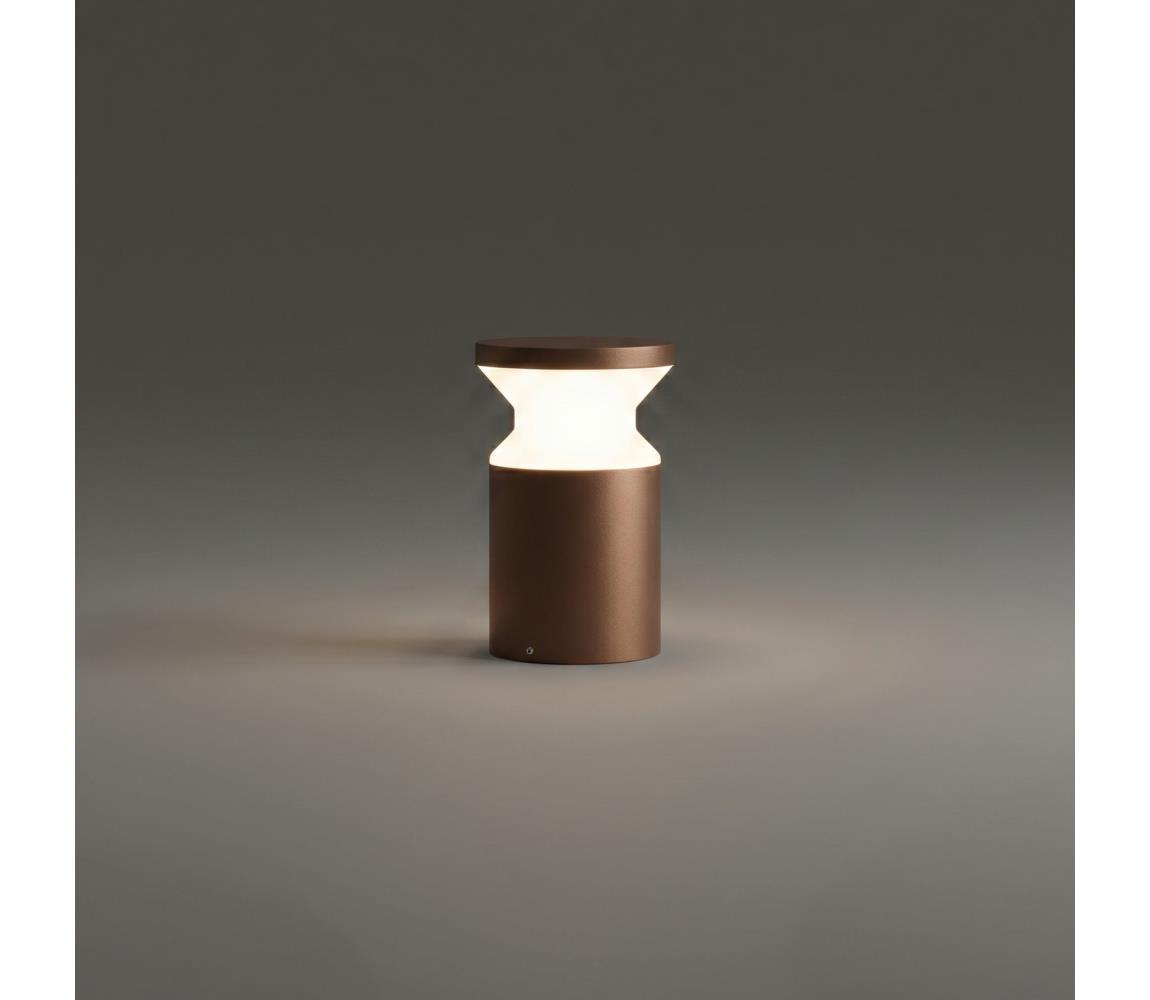 Ideal Lux - Vonkajšie svietidlo TORRE 1xE27/15W/230V 22 cm IP65 hnedé 321981