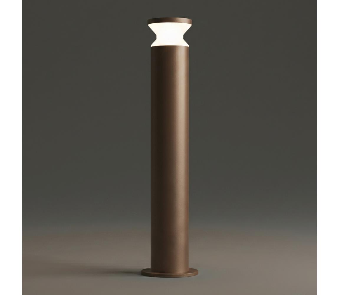 Ideal Lux - Vonkajšie svietidlo TORRE 1xE27/15W/230V 80 cm IP65 hnedé 321868