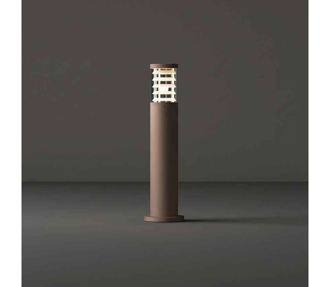 Ideal Lux - Vonkajšie svietidlo TRONCO 1xE27/42W/230V 60 cm IP65 hnedé 163758